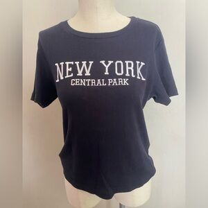 On Fire Black New York Tee